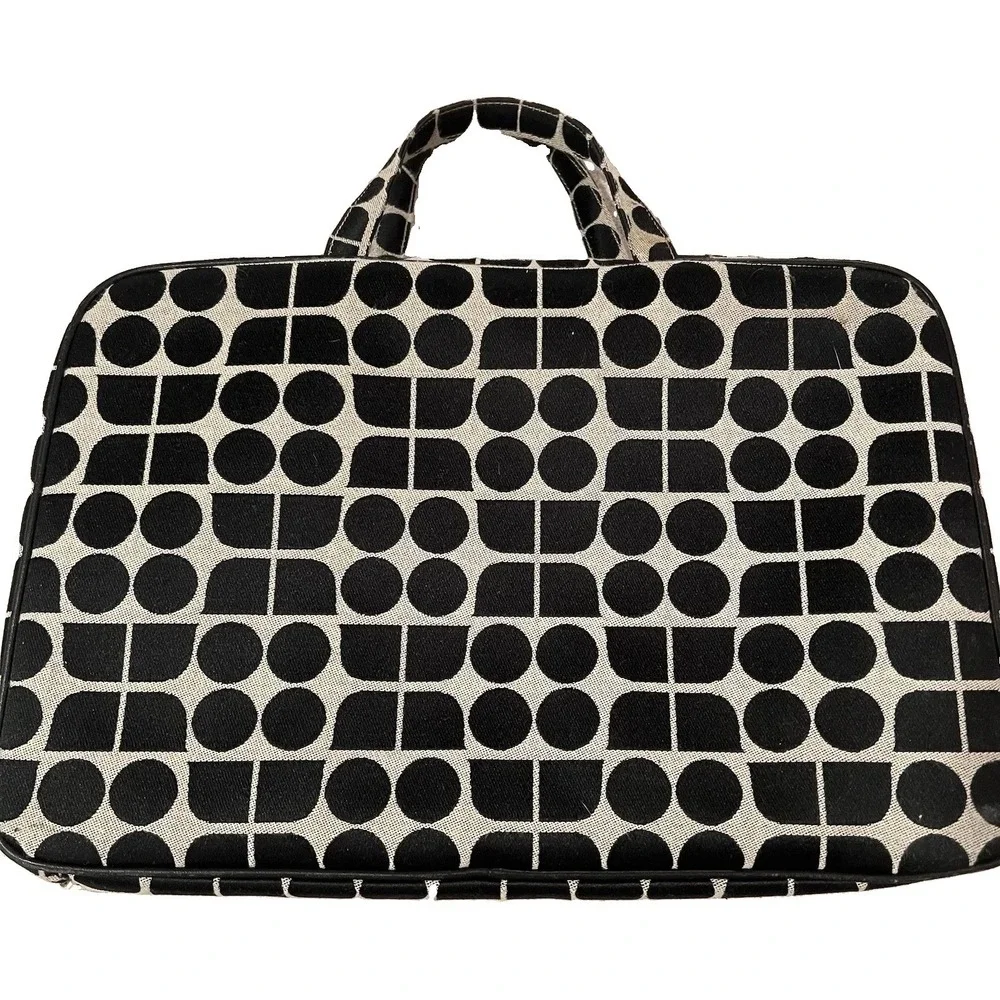 Kate Spade NY Vtg Dot Noel Y2K Travel Cosmetic Toiletry Bag Modern Designer